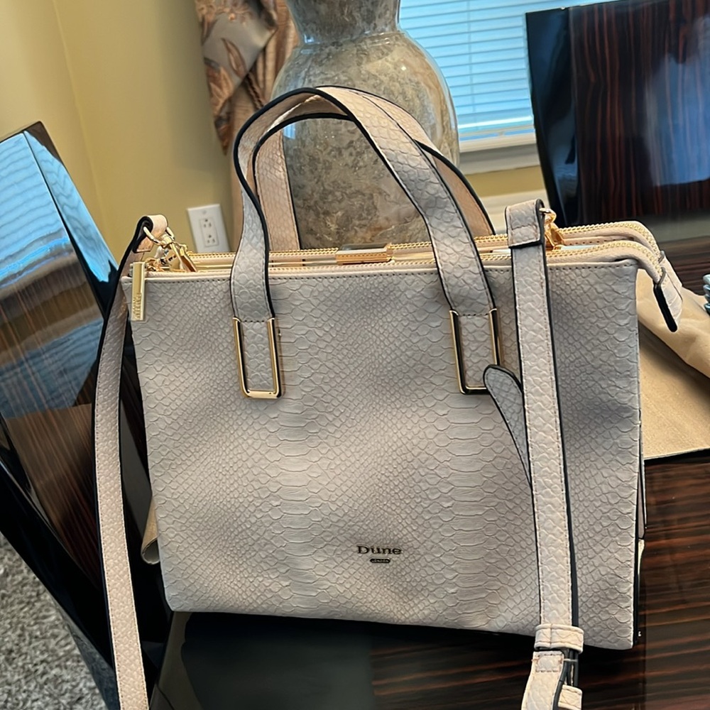 Cream Leather Handbag